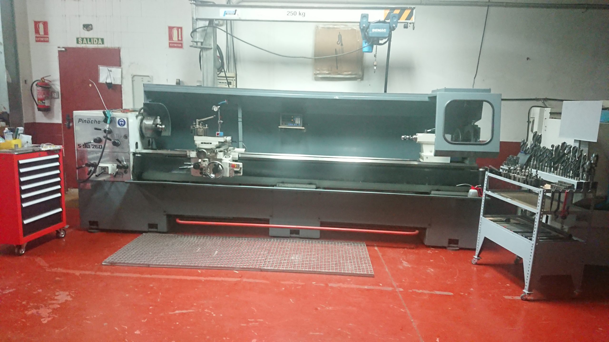 Torno manual pinacho diametro 520 x 3150
